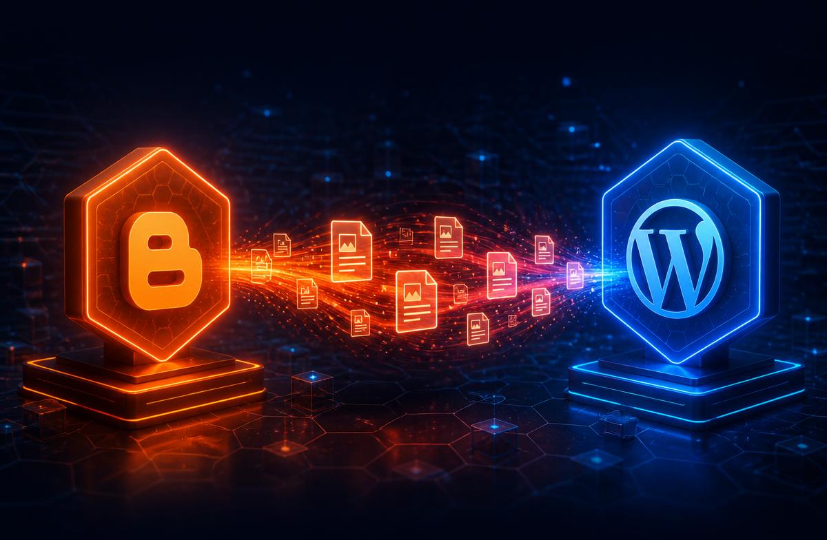 Blogger to WordPress Content Migration